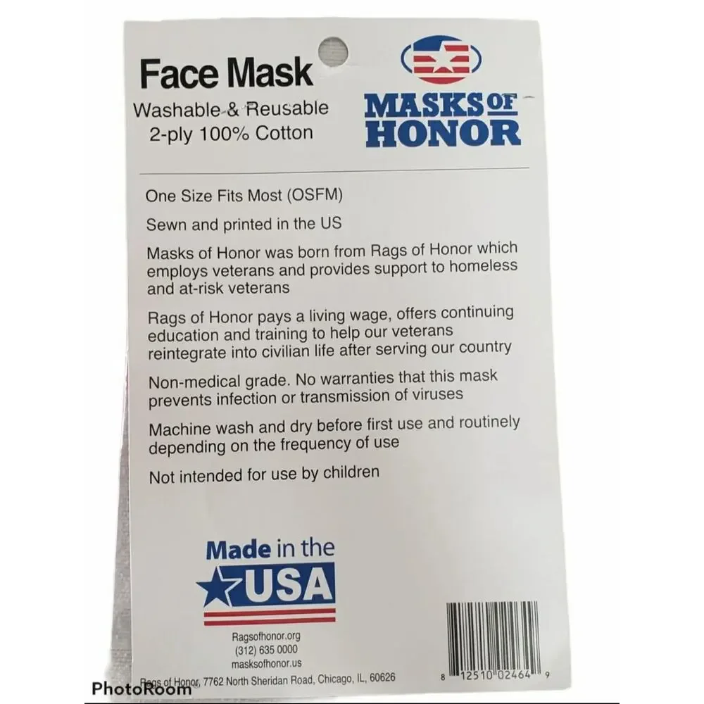 Eagle USA 100% Cotton Face Mask